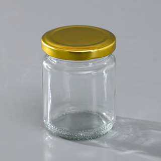 54 x 100ML Gold Lid Candy Jam Glass Jars Honey Preserving Wedding Favours