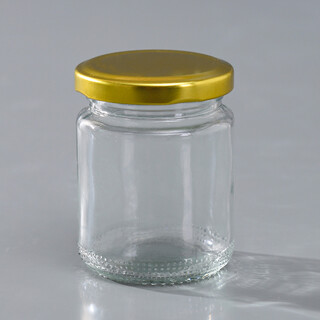 40 x 150ML Gold Lid Candy Jam Glass Jars Honey Preserving Wedding Favours