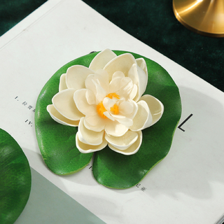 27 x White Artificail Floating Water Lotus Flower 