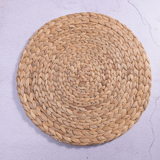 6 x Natural Round Handmade Woven Placemat Charger Plate 38cm 