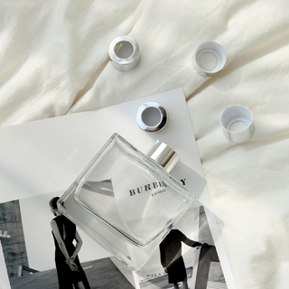 10 x Clear Rectangular Glass Diffuser Bottles with Aluminium Caps 200ml