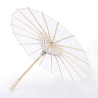 12 x Small White Japanese Umbrella Parasol 62cm