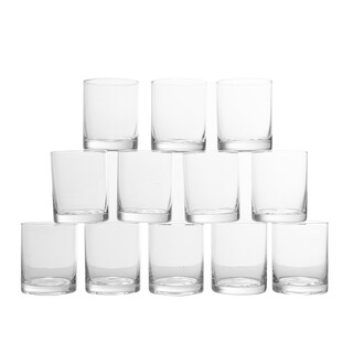 12 x Versa Clear Straight Tumbler Short Glasses