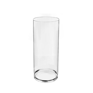 6 x Clear Glass Vases Cylinder 25CM x 10CM Wedding Event Table Deco Bulk Lot