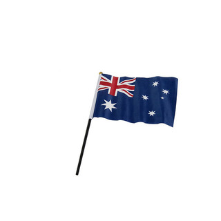 72 x Small Australian Flag Hand Held Waver 21x14cm 