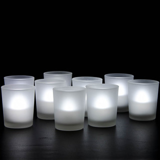 80 x Frosted Glass Votive TeaLight Candle HOLDER ONLY
