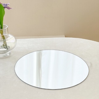 10 x Round 40CM Mirror Glass Base Wedding Table Centrepiece 