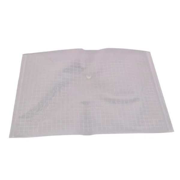 Bulk Lot x 20 Clear Size A4 File Folder/ Document Folder Bag Press Studs Closure