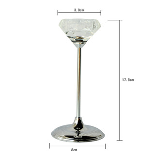Bulk Lot x 6 Wedding Tealight Candle Votive Holder Glass Tall