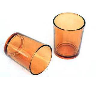 80 x Amber Clear Glass Votive TeaLight Candle HOLDER ONLY