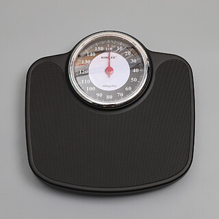 Black Mechanical Bathroom Body Scale Weight Control 160kg