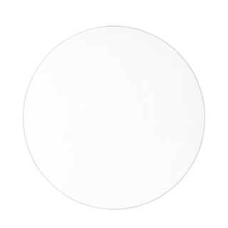 10 x Round Clear 40CM Glass Centrepiece Base Slab