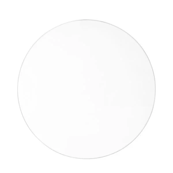 10 x Round Clear 40CM Glass Centrepiece Base Slab