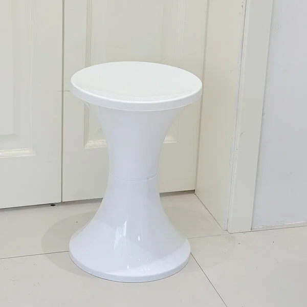 Bulk Lot x 12 White Arcade Retro Wedding Party Plastic Stool Party Seat Kitchen