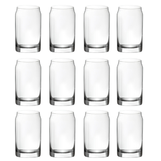 12 x Can Shaped Drinking Glasses 500ml