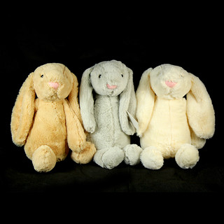 12 x Assorted Brown, Beige Plush Bunny - 31cm