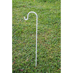 10 x White Wedding Garden Shepherd Hooks