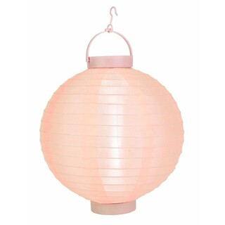 12 x Pink LED Battery Operated Paper Wedding Party Lantern 8''/20CM