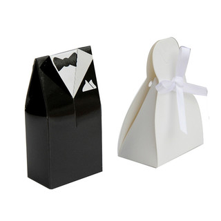 100 x Bride Groom Candy Boxes Wedding Bridal Favour Bomboniere Gift Bulk Lot 
