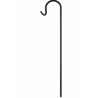 10 x Black Shepherd Hook Crook Lantern Flower Holder Wedding Party Garden 