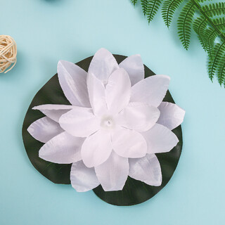 20 x White Floating Flowers Lotus 