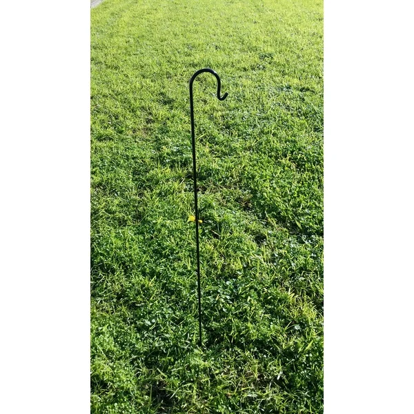 8 x 110cm Long Black Shepherd Hook Crook Lantern Flower Holder Wedding Garden 