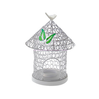 27cm White Wedding Bird Cage Tealight Votive Candle Holders Centrepieces 