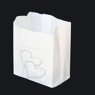 200 x White Wedding Silver Heart Paper Cake Candy Craft Bomboniere Bag 