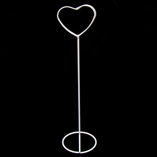 20 x White Heart Place Card Table Number Sign Ring Holder Stand Wedding Event 