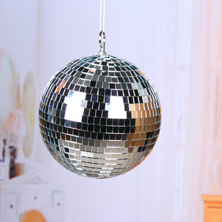 6 x 20CM Disco Hanging Reflective Ball Mirror Glass DJ Party Events Decoration