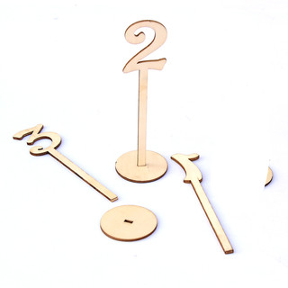 Wooden Table number Holder Stand From number 1-20 Wedding Party Decor