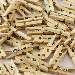 Gold Mini Clothespins - 25 - 1 or 2.5 cm - Wooden - Great for Wedding  Favors Scrapbooking and Decorations