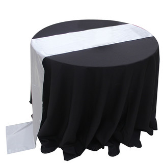 10 x Silver Satin Table Runner Chair Cover Sash Ribbon Roll Wedding Decor