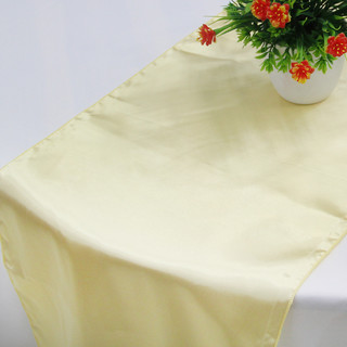 10 x Gold Satin Table Runner Chair Cover Sash Ribbon Roll Wedding Decor