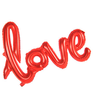 40" Red LOVE Foil Balloon Script Engagement Wedding Anniversary Part Decor 