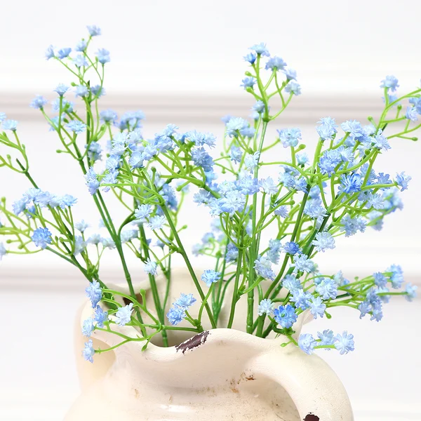 36 x Blue Artificial Baby's Breath Silk Flower Fake Gypsophila Wedding 