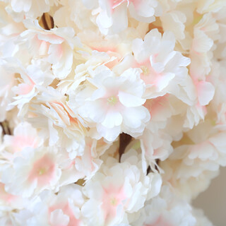 10 x 1m Champagne Artificial Cherry Flowers Silk Plum Blossom