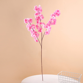 10 x 1m Pink Artificial Cherry Flowers Silk Plum Blossom