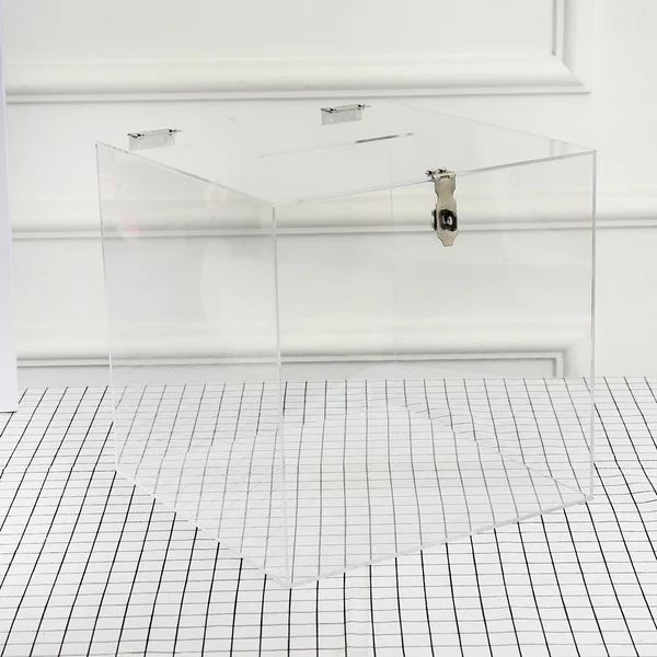 Clear Wedding Wishing Well Acrylic Money Gift Card Box
