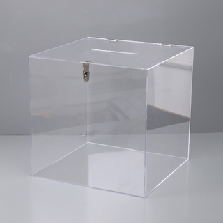 Large Clear Acrylic Wedding Wishing Well Money Gift Card Box