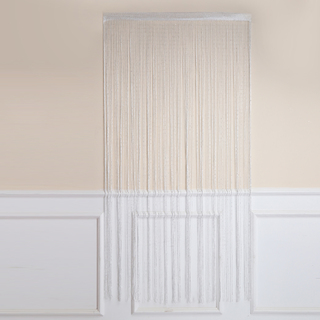 200x100cm White Glitter String Door Curtain