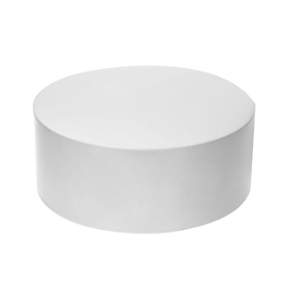 White Round Cylinder Acrylic Table Riser 30x30x12cm