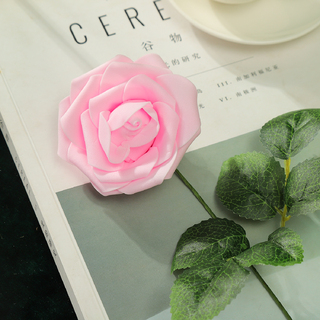 25 x Pink Artificial Foam Roses 8cm 
