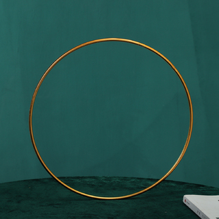 10 x Gold Flower Ring Hoop 32cm