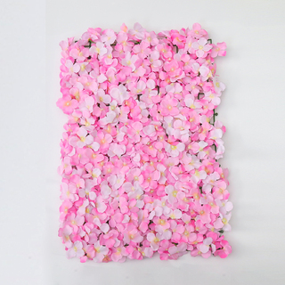 10 x Pink  Artificial Hydrangea Flower Wall Panels 60x40cm