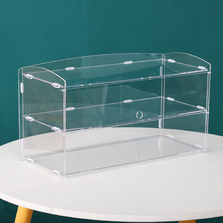 2 Tier Acrylic Bakery Pastry Display Case Cabinet Cakes Donuts Cupcakes 