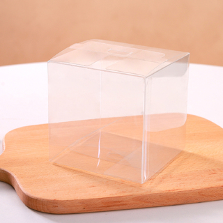 100 x Clear PVC Wedding Favor Boxes 10x10x10cm