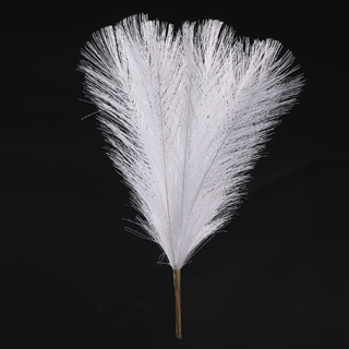 6 x Pure White Artificial Pampas Grass