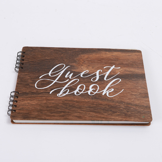 Guest Book Wooden Cover