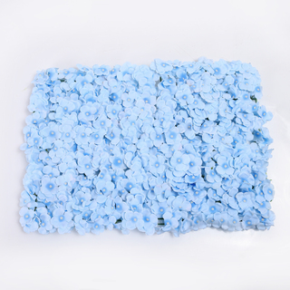 10 x Blue Artificial Hydrangea Flower Wall Panels 60x40cm